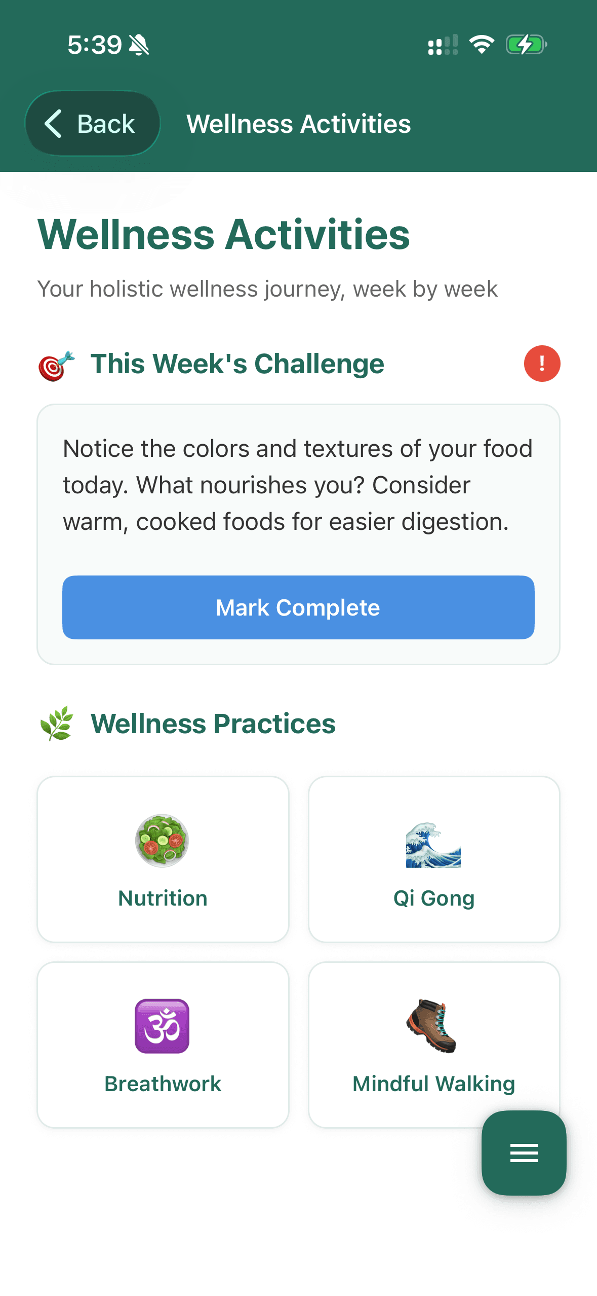 LUCI Wellness Activity Tracker - showing health metrics and personalized care pathways